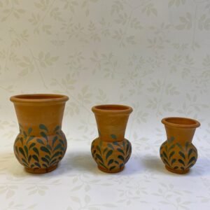 Moe's Terracotta Long Neck Vase