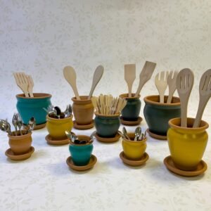 Terracotta Pharaonic Utensil Holder