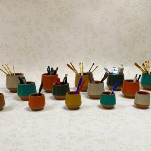 Terracotta Pen / Makeup Holder
