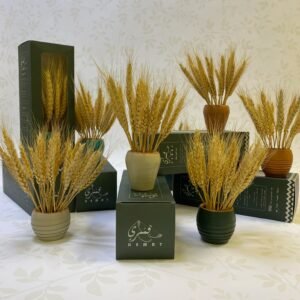 Dried Wheat Vase