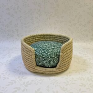 Woven-Palm-Leaves Bed for Pets